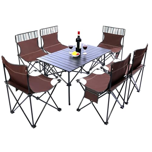 Table de camping compacte pliable avec sièges pour optimiser le coffre de voiture