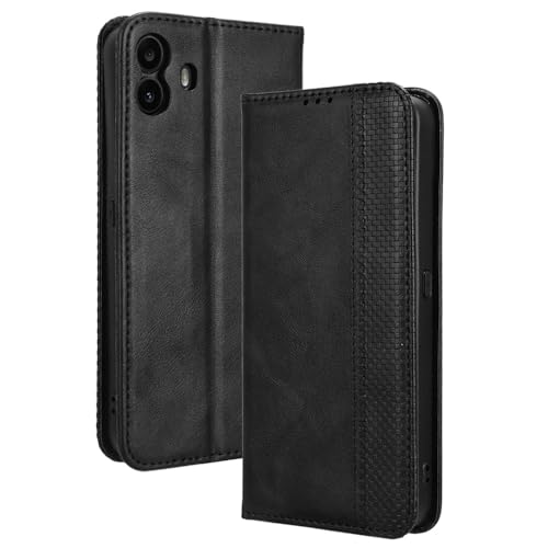 WBWONE Leather Folio Cover for Nothing CMF Phone 1 Case