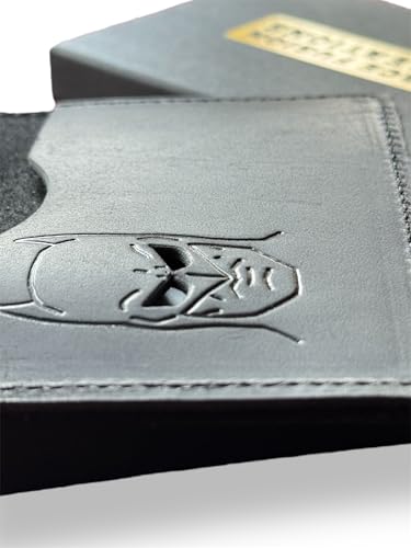 Bat ID Wallet for Men – Genuine Leather – Bifold Slim Wallet with ID Eye Cutouts – Fun Gift for Comic Fans2