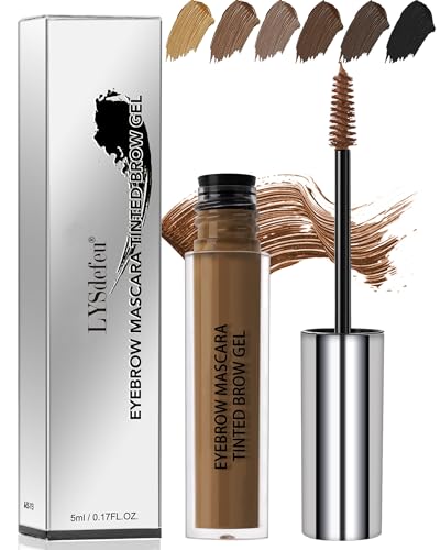 Waterproof Tinted Brow Gel, Long Lasting Smudgeproof Liquid Eyebrow, Eyebrow Mascara Tinted Brow Glue, Eye Brows Filler Stain, Volumizing Enhance Brow Mascara, Christmas Makeup Gift for Women-02Auburn