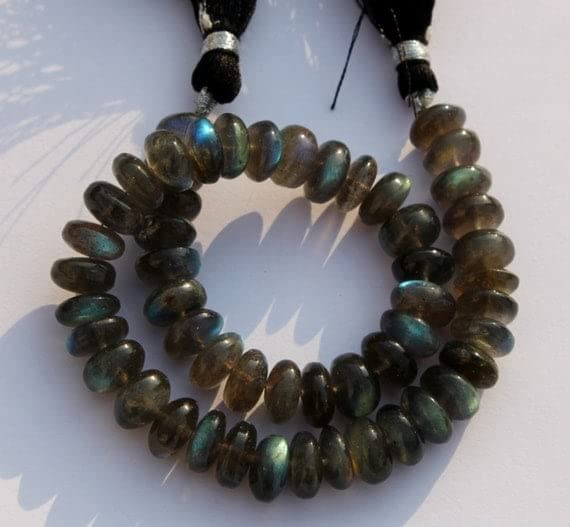 Perles en labradorite naturelle ronde lisse 6-9mm pierre semi précieuse pour création