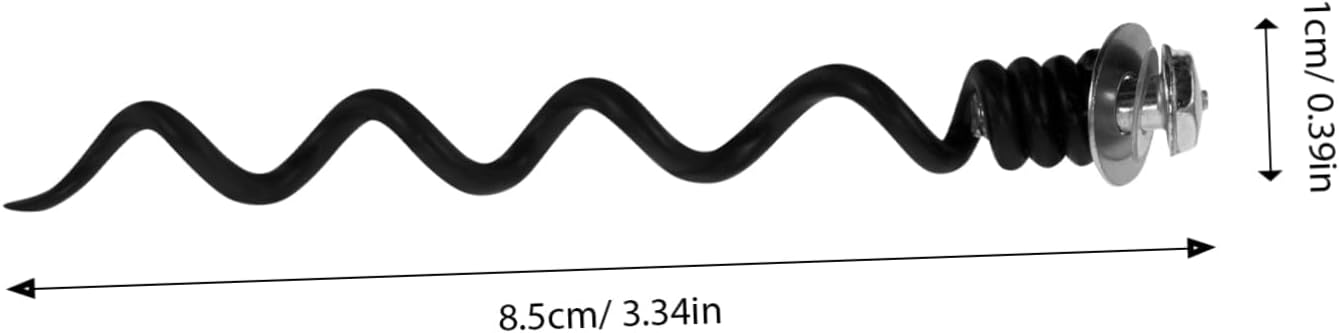 Corkscrew Metal Spiral Bit Replacement 4pcs Black for Openers