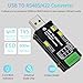Jhoinrch USB to RS485/RS422 Converter Adapter with FT232RNL Chip onboard Triple Protection,Multi-OS Compatible