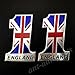 Lot de 2 autocollants pour réservoir de voiture et moto Motif drapeau anglais n°1