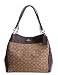 COACH Lexy Shoulder Bag in Outline Signature khaki/chalk F57612 (Khaki/Brown)