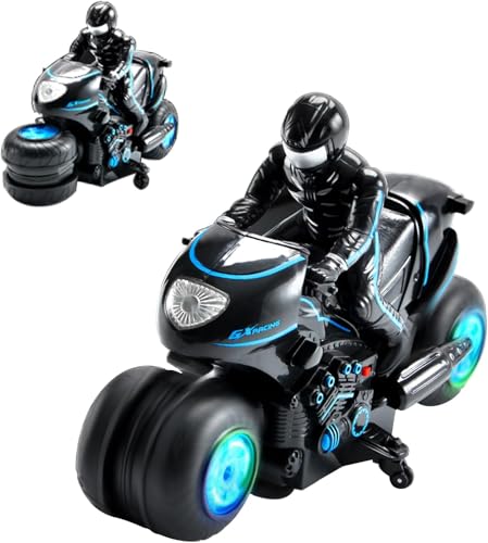 3T6B 2.4G Moto Télécommandée Double Face avec Flips 360° Rotation, Télécommande Off-Road Haute Vitesse Drift, Cascadeuse, Cadeaux pour Enfants