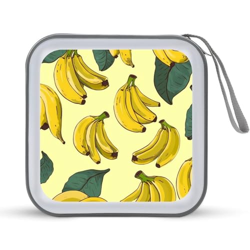 Pochette de rangement DVD pour voiture et maison motif fleurs à l'huile