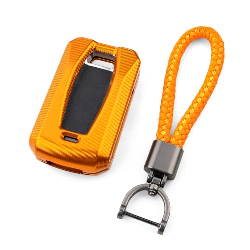 Boîtier clé CNC orange pour 1390 SUPER Adventure R S en voyage ou circuit