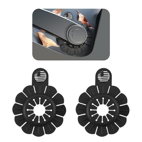 2PCS Car Wiper Arm Hole Cover with American Flag Icon,3-dimensional