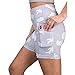BOTCAM Leggings Sommerhose Laufshorts Hohe Taille Radlerhose, Stretch-Yoga-Leggings FüR Damen, Fitness, Laufen, Freizeithose Scrunch Butt Sweathose Jogginghose Yogahose Push Up Atmungsaktiv Laufhose