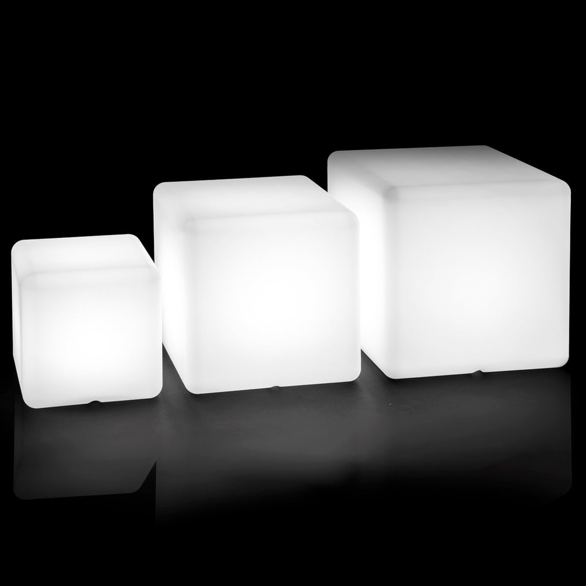 LOLAhome Lampara Exterior Cubo Chill out Minimalista, 40x40x40 cm