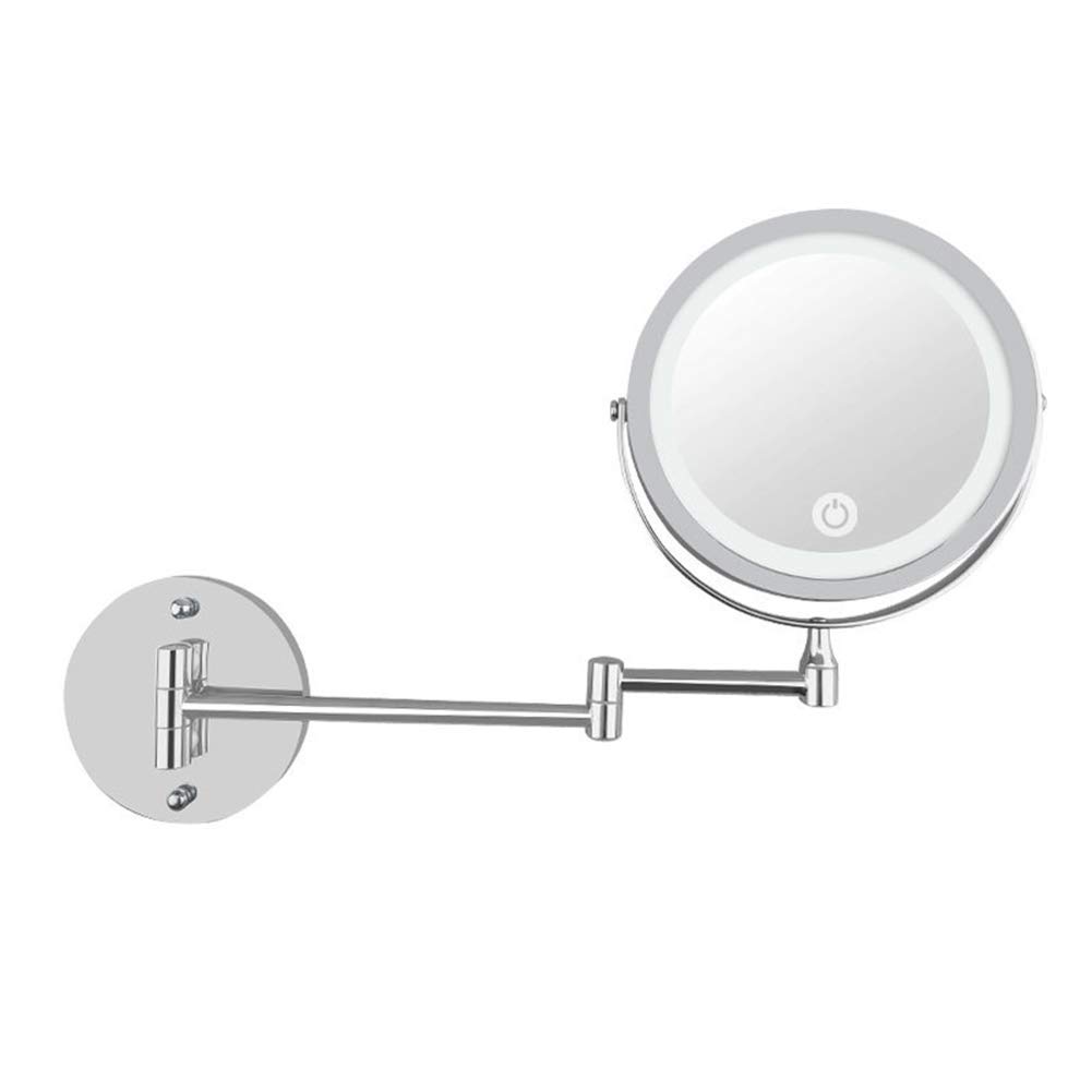 Miroir de maquillage mural LED : fini le manque de lumière grâce au miroir extensible 5X 10X