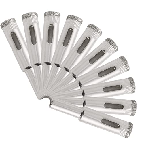 Juego de 10 Brocas Diamante 10mm para Vidrio y Cerámica miniatura 5