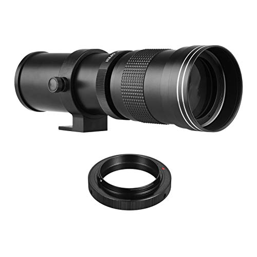 Andoer Camera MF Super Telephoto Zoom Lens F/8.3-16 420-800mm T2 Mount with AI-Mount Adapter Ring Universal 1/4 Thread Replacement for Nikon AI-Mount D50 D90 D5100 D7000 D3 D5100 D3100 D3000 D60
