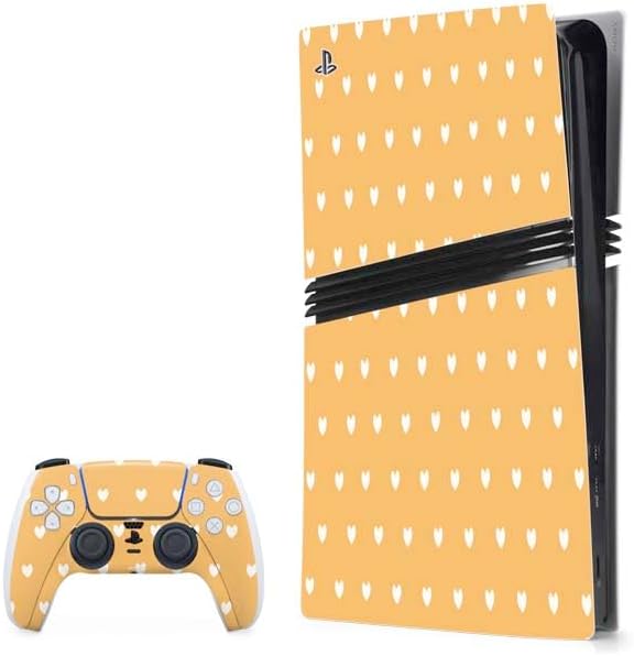 Skinit Decal Gaming Skin Compatible with PS5 Pro Bundle - Blue and Pink Hearts Design