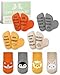 TUZELIYA Baby Socken 0-12 Monate Geschenk Junge Mädchen - ABS rutschfeste Socken Tiermotive mit lustigen Sprüchen - Babysocken Geschenk zur Geburt, Babyparty & als Schwangerschaftsgeschenk