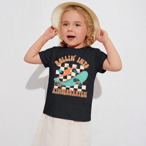 Image of Rollin Into Kindergarten Shirt Boys Girls First Day of Kindergarten Shirts