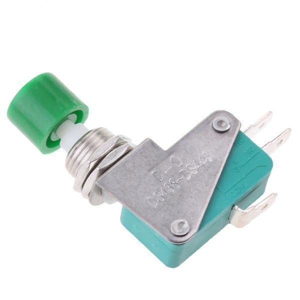 UJEAVETTE 10xMicro Switch DS438-448 Tactile Push Button Switch 15A 125/250VAC Green-image-29