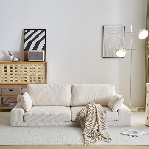 AFNGWWINソファー 2人掛けソファベッド フロアソファ コンパクト ローソファ こたつ用 ソファー 1人暮らし マルチに使える クッション付き 座椅子 1人掛け 幅約167cm (Beige)