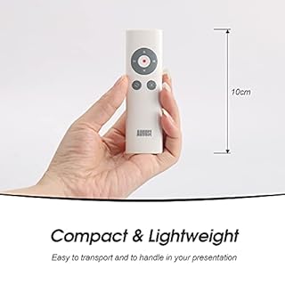 August LP200 Puntatore Presentazioni Penna Telecomando Senza Fili 2.4Ghz per PPT Office, Presentatore Wireless Laser Multimediale (<1mW) - Batteria Inclusa
