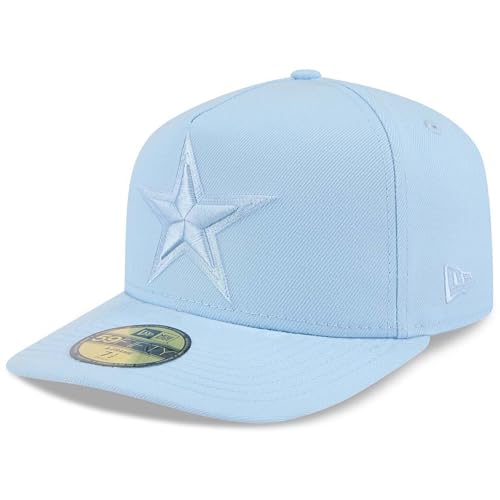 New Era Men's Light Blue Dallas Cowboys Color Pack A-Frame 59FIFTY Fitted Hat