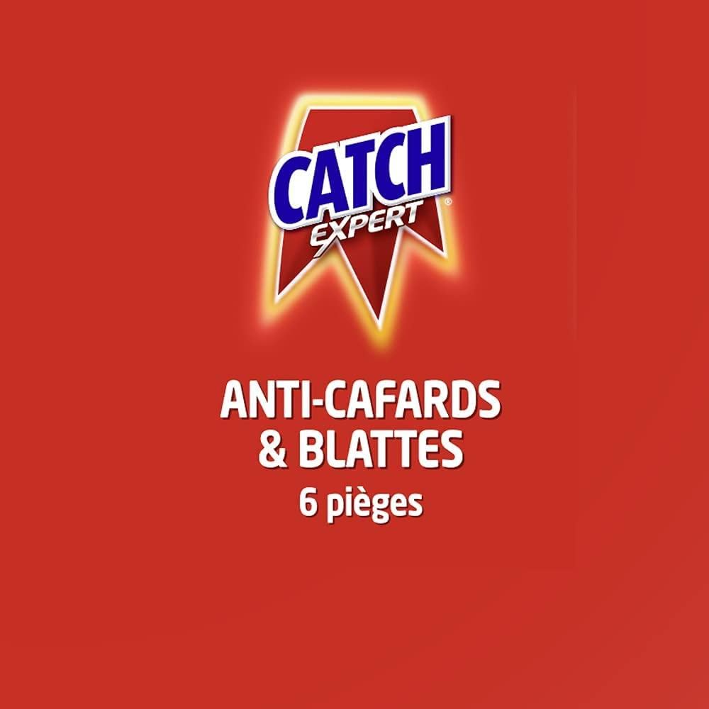 CATCH Lot de 4 boîtes de 6 pièges contaminateurs Anti–Cafards & Blattes