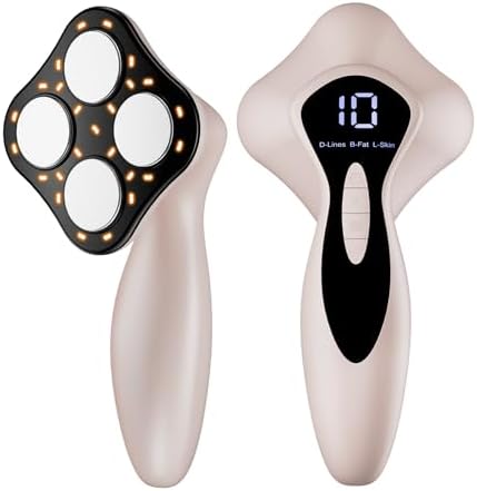 Professional Electric Body Sculpting Massager - 4 in 1 Upgraded Portable Skin Tightening with Heating for Belly, Waist, Arms, Buttocks, Legs, Gift for Man & Women (Pink)