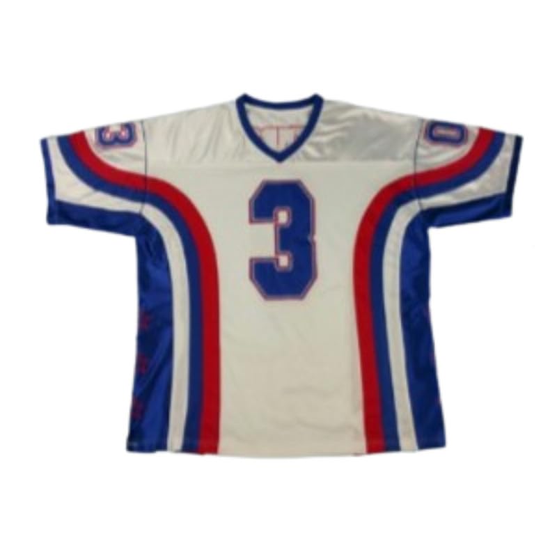 sewn high school Iverson 3 White Football Jersey any name number