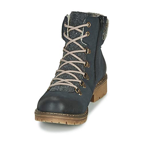 Rieker Damen Y9131-14 Mode Stiefel, blau, 40 EU
