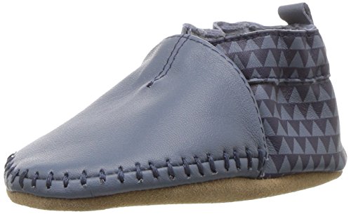 Robeez Baby-Boy's Classic Moccasin Crib Shoe Loafer, Geo, 6-12 Months M US Infant