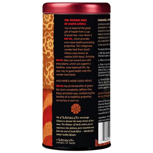 The Republic of Tea Caramel Apple Red Tea, 36-Count, Packaging may vary - Image 4
