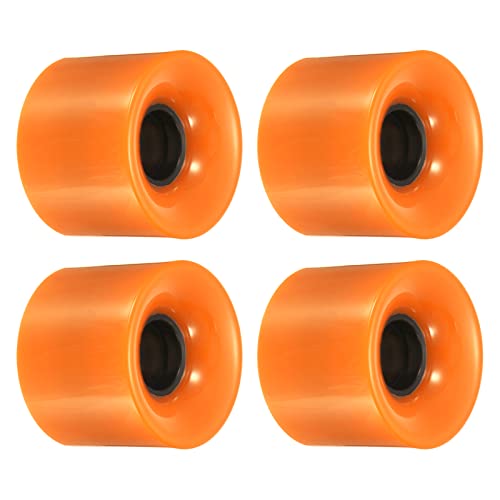 PATIKIL 60mm Longboard Wheels, 4 Pack Skateboard Wheel Street Wheels for Skateboards Cruiser Wheels Replacement 78A, Orange
