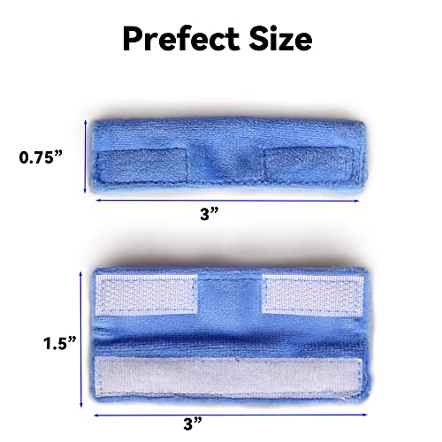 Image of 4 Pack Wuronsa Nasal Cannula Cushions, Soft Nasal Oxygen Covers, Soft Cannula Ear Protector for Oxygen Users, Prevent Indentations Irritated Cheek Skin, Prevent Ear Soreness (Blue)