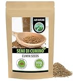 Alpi Nature Semi di Cumino 500g, Cumino Semi Interi e Crudi per Cucina e Mix di Spezie