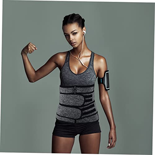 1Pc Female Waist Support Belt Breathable Gray Lumbar Belly Band Neoprene Material for Fitness Injury Prevention Sweat Absorption for Fitness3