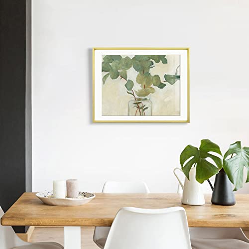 Folkor 12X16 Gold Picture Frame With Mat For 11X14 Or Without Mat For 12X16, Aluminum Photo Poster Frames For Wall Gallery Living Room Bedroom Office, Wall Mount And Tabletop Display (Gold, 1 Pack) #TOP6