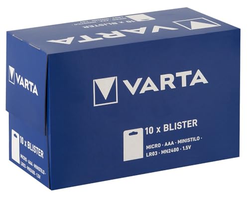 Varta Pile Micro AAA LR03 haute énergie 1 5 V 2400 mAh 4 blisters