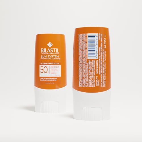 Miniatura 6 de Rilastil - Sun System, Stick Solar Facial SPF50+, 8,5 g | PRO-DNA Complex, SPF50+, UVB, UVA, Zonas Sensibles, Transparente, Resistente al Agua, Cara y Cuerpo, Uso Deportivo