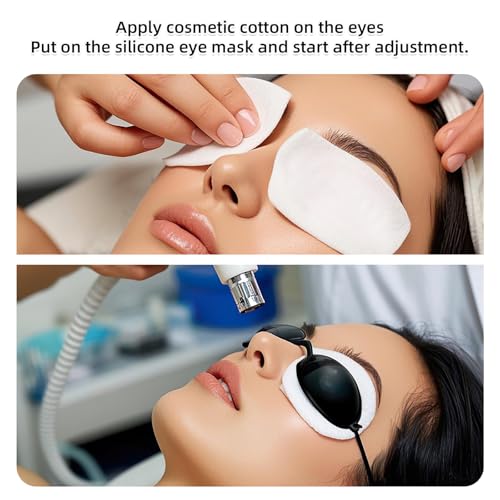 HFMYGS Solarium Brille, Rotlicht Brille, Schutzbrille Rotlichtlampe, Uv Schutzbrille, Augenschutz Infrarot Led, Verstellbar, Geeignet für SchöNheitsbehandlungen und BräUnungsschutz Im Freien