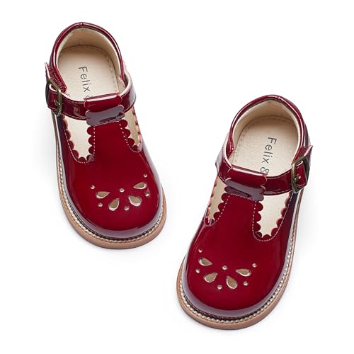 Image of Felix & Flora Toddler Little Girl Mary Jane Dress Shoes - Ballet Flats for Girl Party School Shoes