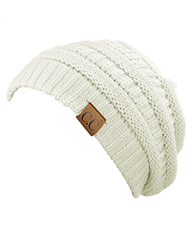 Image of Cambridge Select Thick Slouchy Knit Oversized Beanie Cap Hat