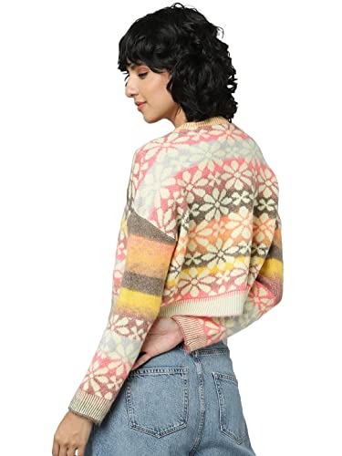 Image of Only Women's Acrylic Blend Round Neck Sweater