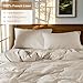 SONORO KATE 100% French Linen Duvet Cover King Size, Soft Breathable for Hot Sleepers, Moisture Wicking & Durable Cover Set - Zipper Closure & 4 Corner Ties Duvet Covers 3 Piece (Linen,King)