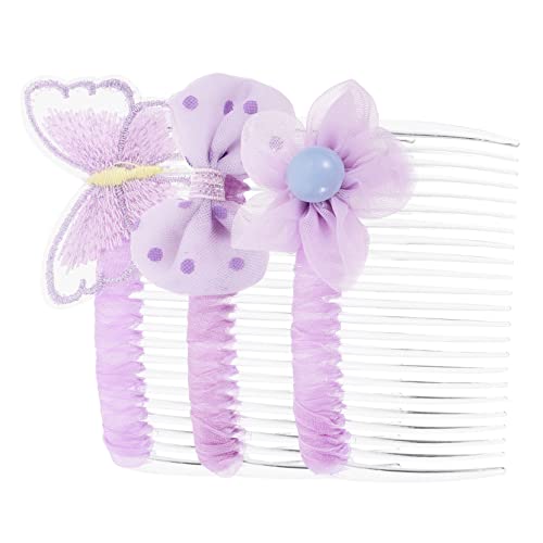 SHERCHPRY 3Stücke Dekorative Steckkämme Lila Schmetterling
