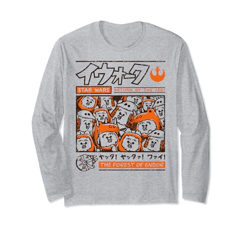 T-shirt manga Star Wars Ewok Forest of Endor à manches longues pour fan de pop culture