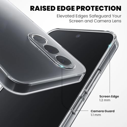 Image of DIZORO Compatible with Vivo V70 FE 5G Back Cover Case Clear,[ Anti Yellow ][Military Grade Protection] Hard PC Back Cover Transparent