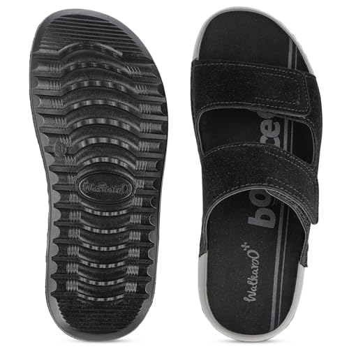 Image of WALKAROO Men's Slip-On Comfort Sandals - WGP53032 Black