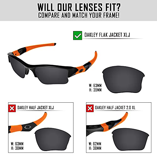 Image of Polarized Replacement Lenses & Rubber Kits for Oakley Flak Jacket XLJ OO9009 Sunglass