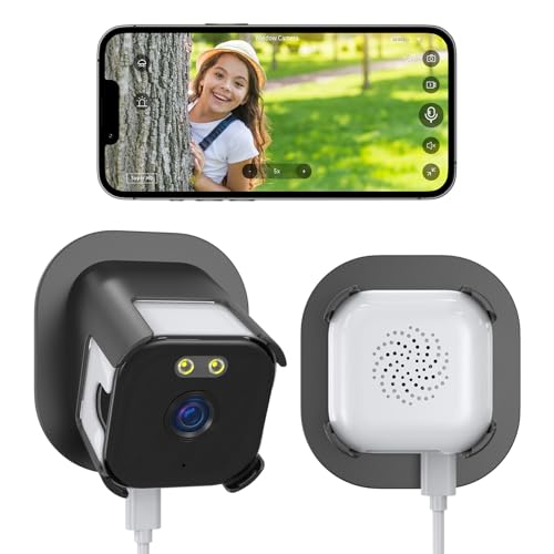 Image of Window Camera, 2K Indoor Security Camera for Outside View with AI Detection | 2K Video with AI Person Detection, Color Night Vision, Dual-Band WiFi 24 /7 Recording for Reliable Home Security, Easy Install