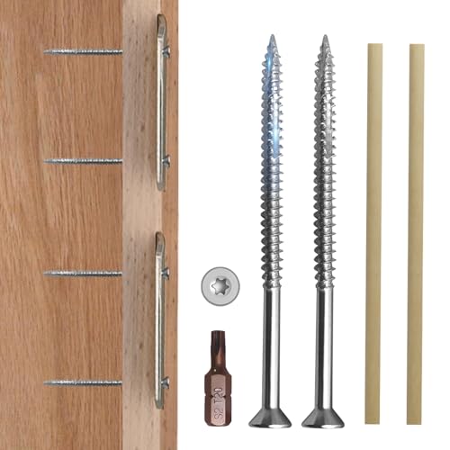 MOSECYOU Reinforced 3&rdquo; Screw Kit for Door Strike Plate/Hinge/Deadbolt/Frame Securiry Lock, Double...